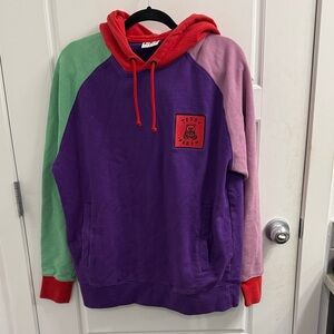 Teddy Fresh Color Block Hoodie Size Medium
